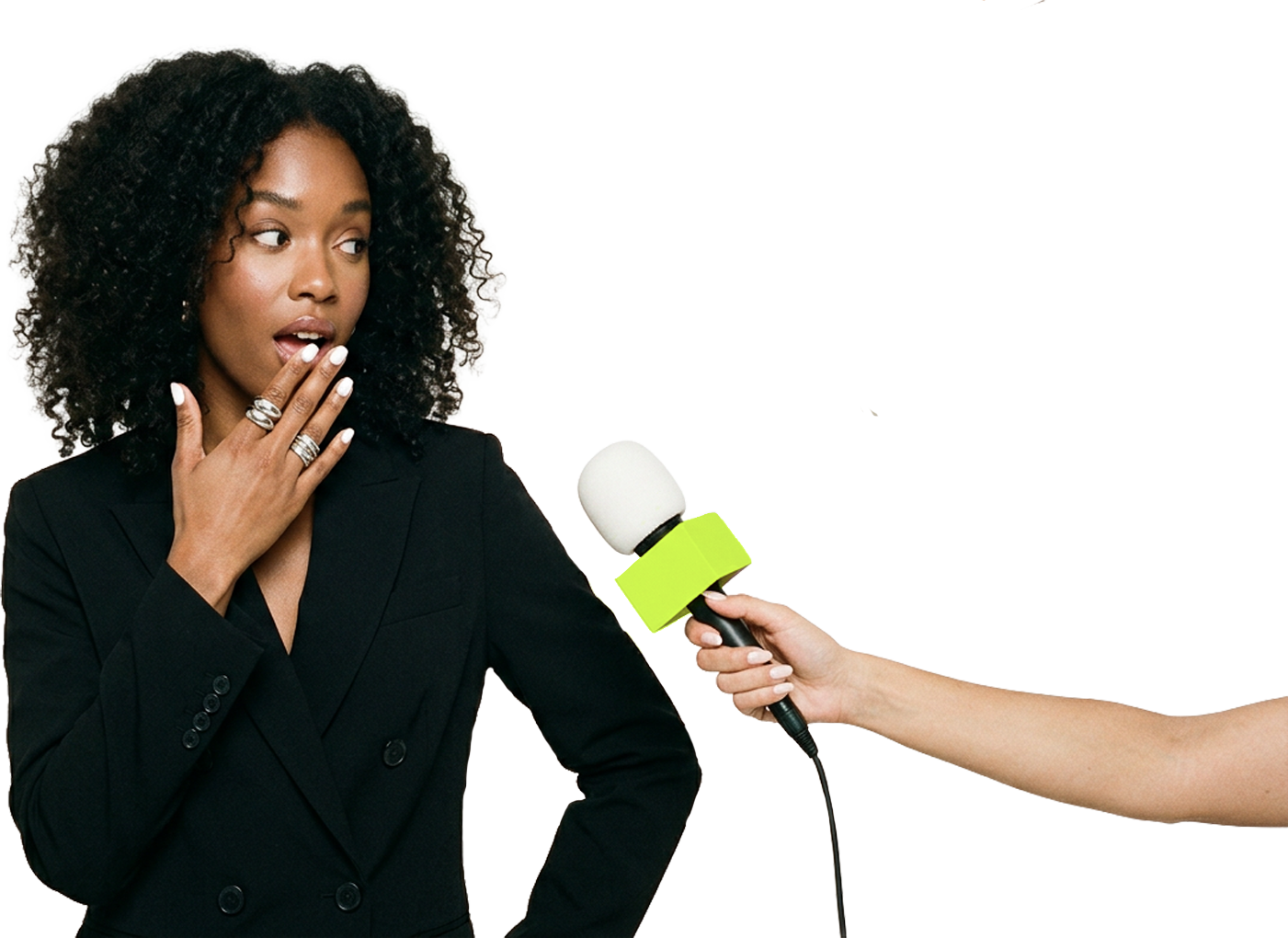 Tonkana public relations service visual with an interview microphone
